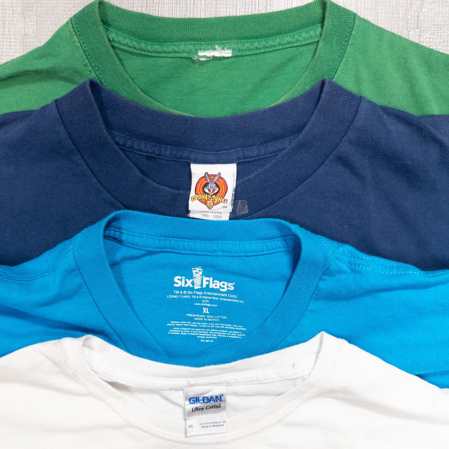 古着卸 現物まとめ売り 洗濯済み USキャラクター 半袖Tシャツ 16枚セット(M-XXL) w630001