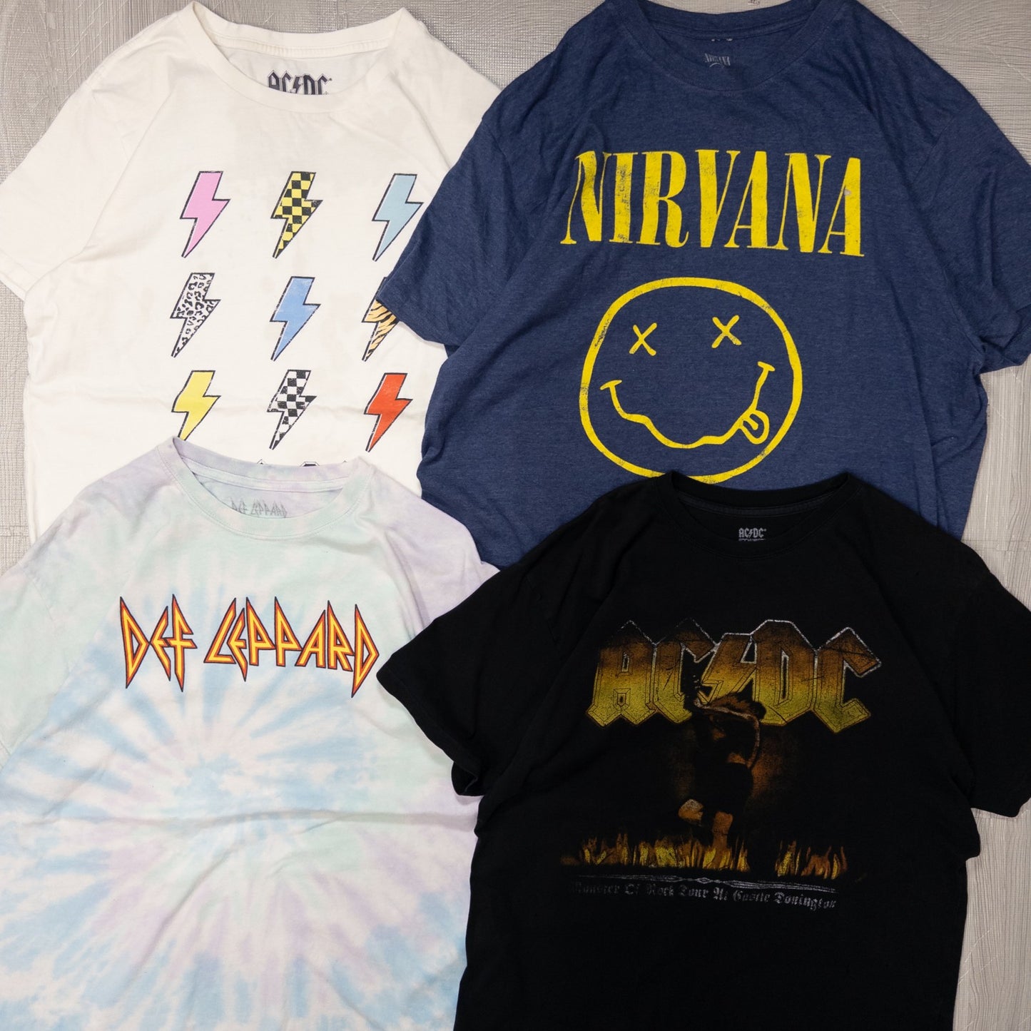 古着卸 現物まとめ売り 洗濯済み バンド 半袖Tシャツ 17枚セット(S-XXL) w701005