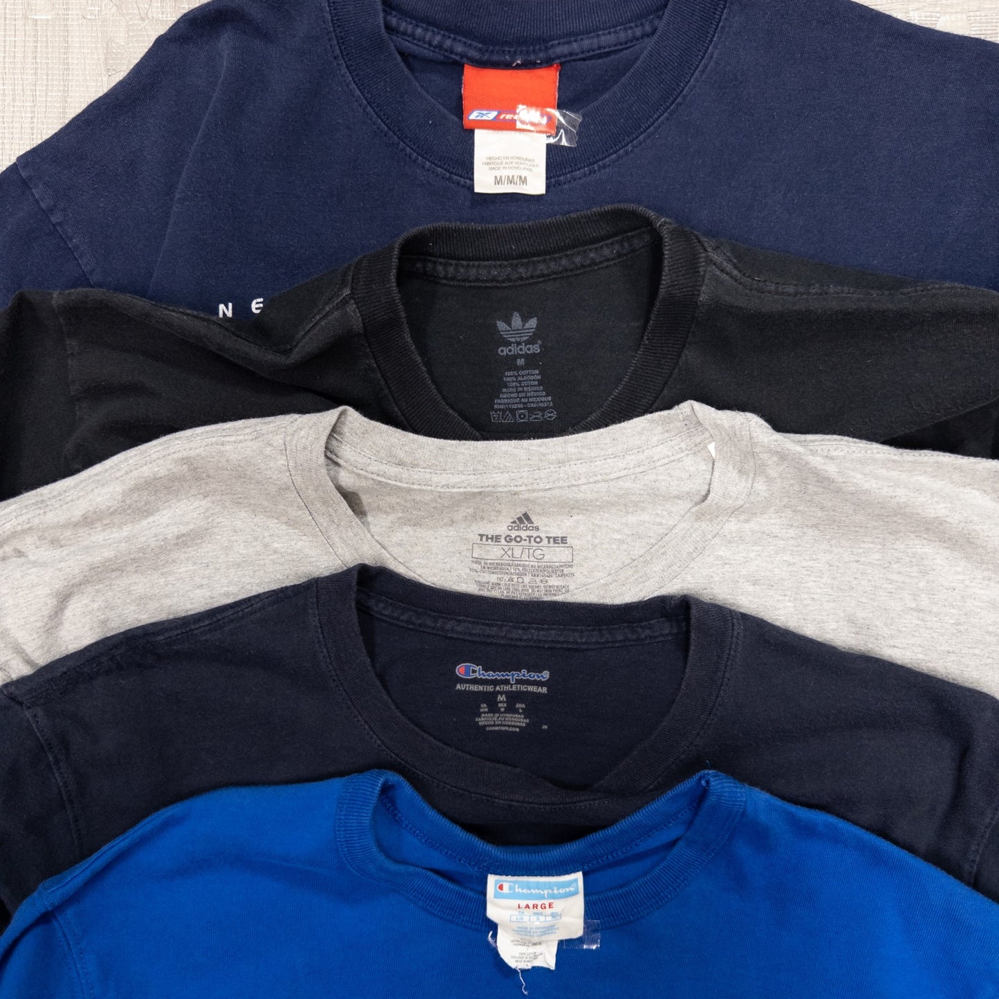 古着卸 現物まとめ売り 洗濯済み スポーツブランドMIX 半袖Tシャツ アディダス チャンピオン等 20枚セット(S-XXXL) w702001