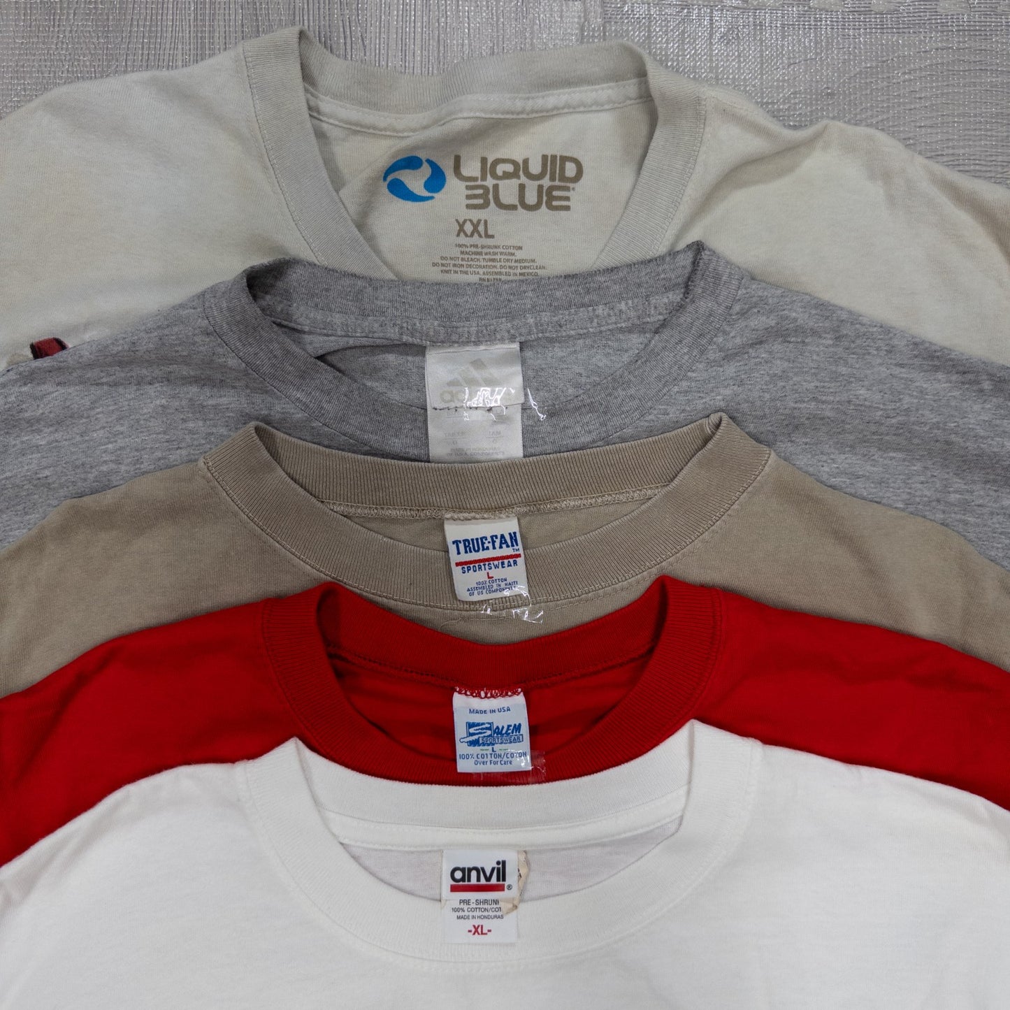 古着卸 現物まとめ売り 洗濯済み NFL MLB NHL オフィシャルチーム系 半袖Tシャツ 17枚セット(L-XXL) w702003