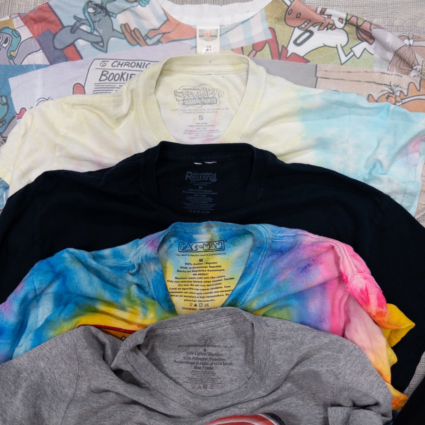 古着卸 現物まとめ売り 洗濯済み USキャラクター 半袖Tシャツ 20枚セット(S-XXL) w703002