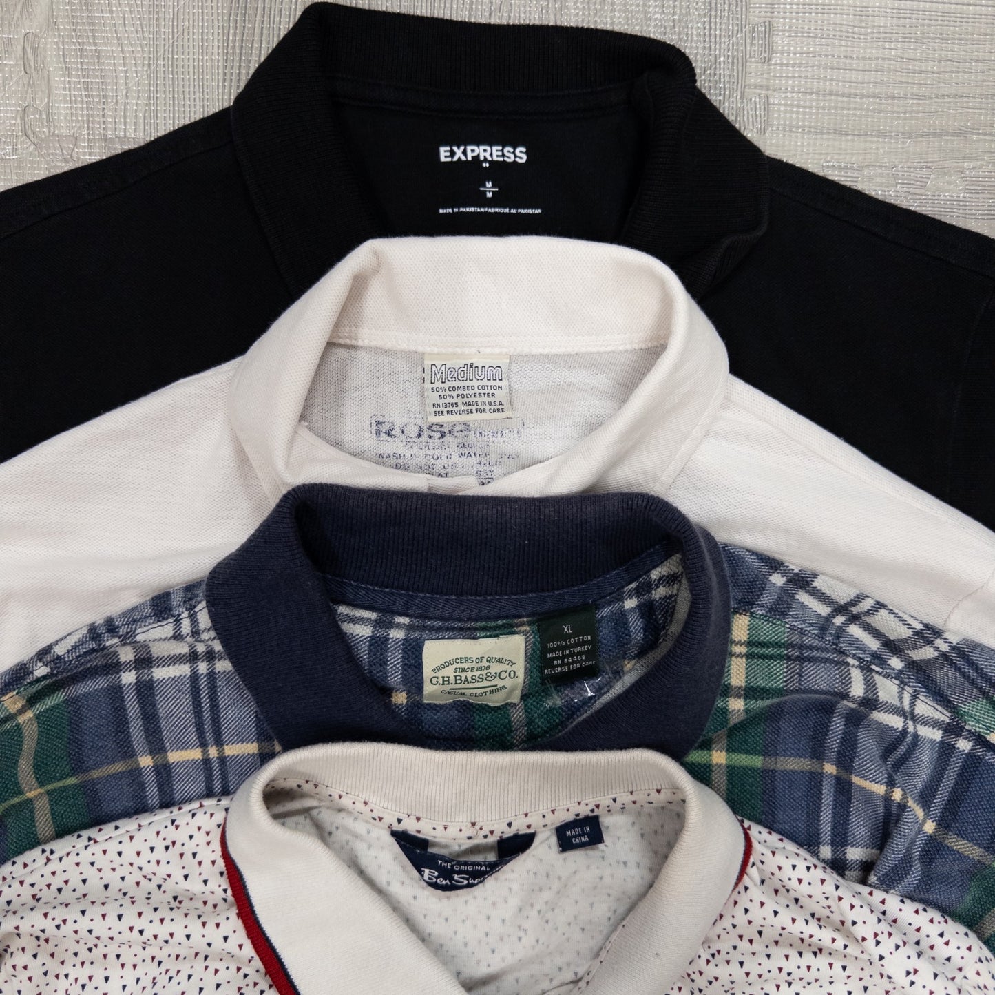 古着卸 現物まとめ売り 洗濯済み ブランドミックス 半袖ポロシャツ 16枚セット(S-XXXL) w703005