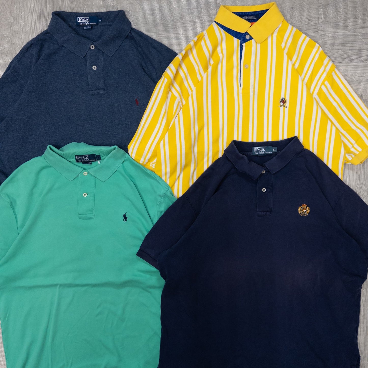 古着卸 現物まとめ売り 洗濯済み ブランドミックス 半袖ポロシャツ 16枚セット(S-XXXL) w703005
