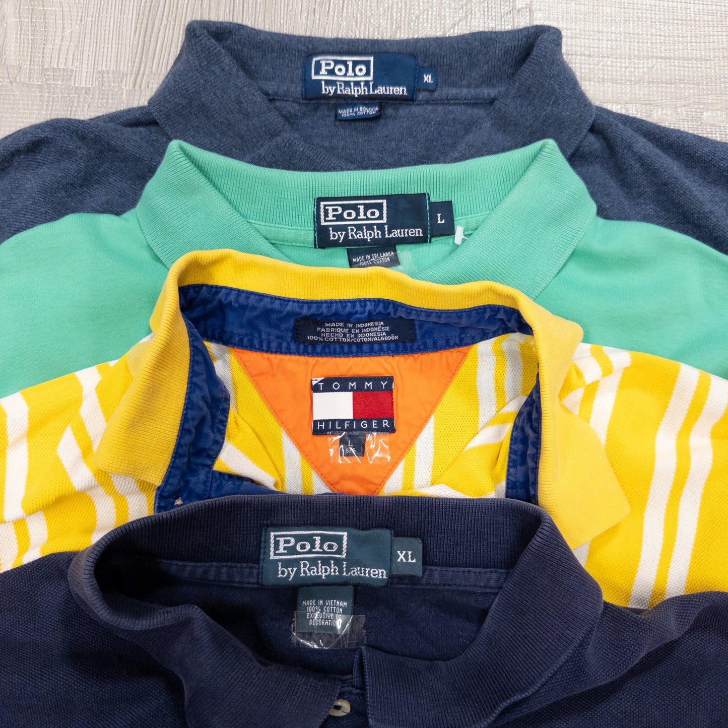 古着卸 現物まとめ売り 洗濯済み ブランドミックス 半袖ポロシャツ 16枚セット(S-XXXL) w703005