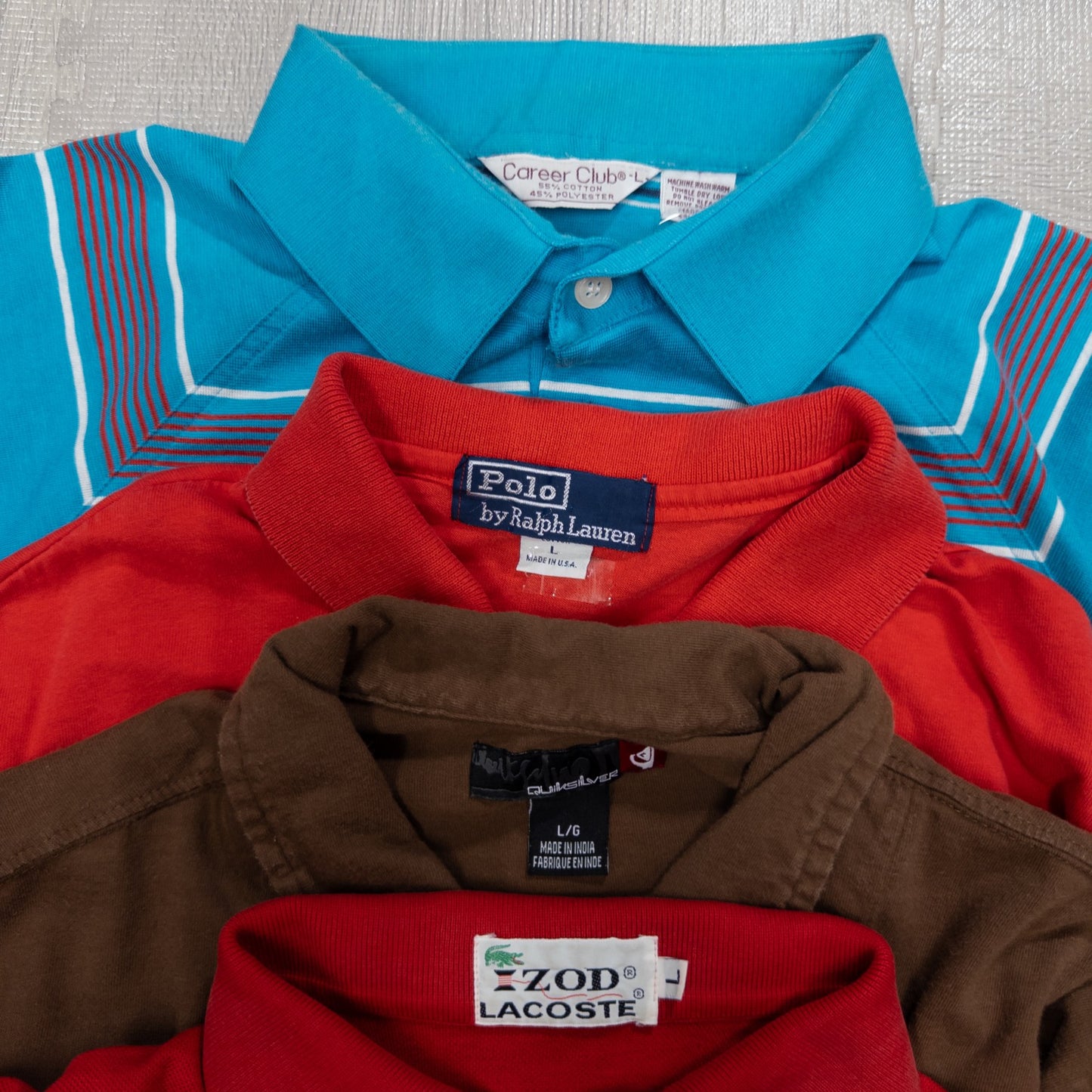 古着卸 現物まとめ売り 洗濯済み ブランドミックス 半袖ポロシャツ 16枚セット(S-XXXL) w703005