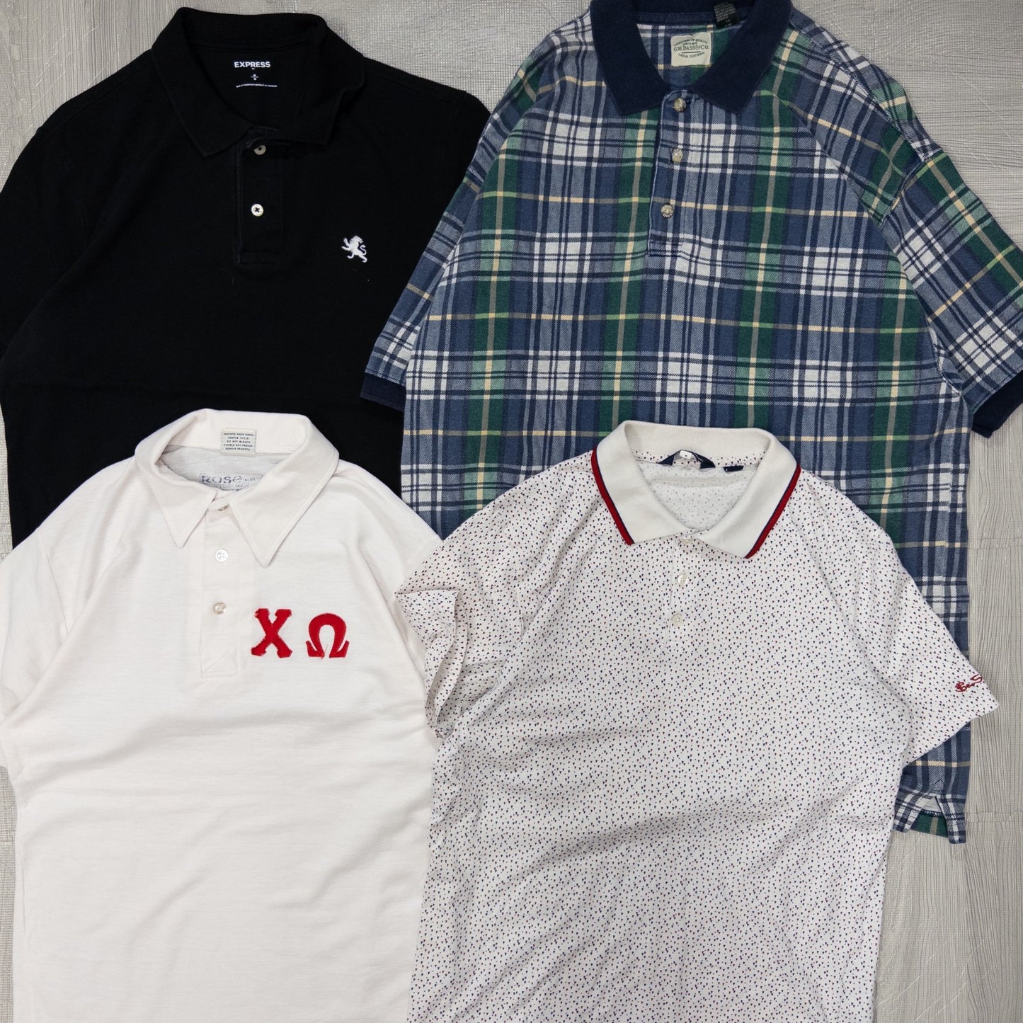 古着卸 現物まとめ売り 洗濯済み ブランドミックス 半袖ポロシャツ 16枚セット(S-XXXL) w703005