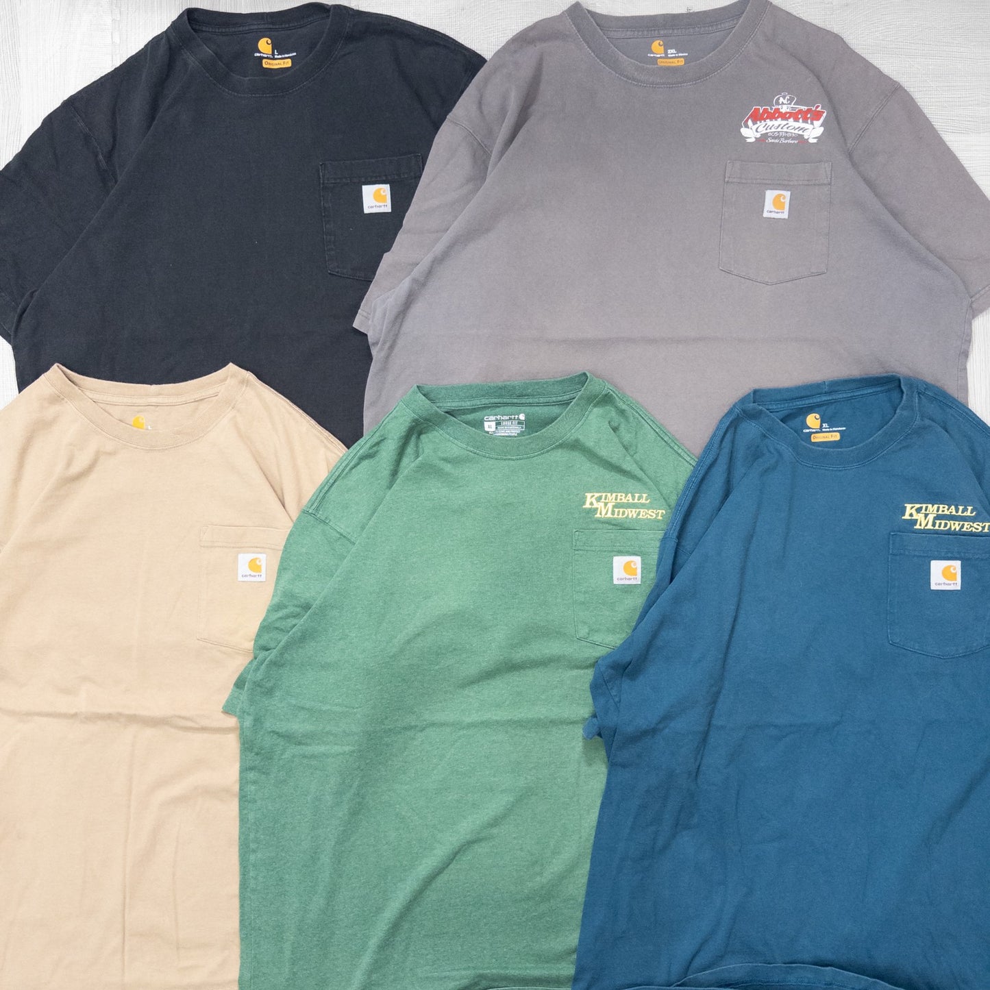 古着卸 現物まとめ売り 洗濯済み カーハート半袖Tシャツ 20枚セット(M-XXXL) w704001