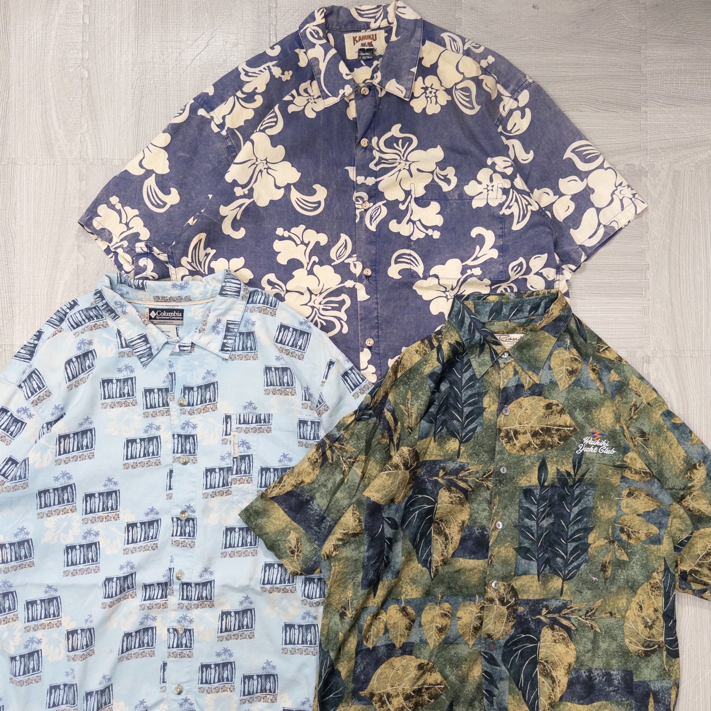 古着卸 現物まとめ売り 洗濯済み アロハシャツ 15枚セット(M-XXL) w704004