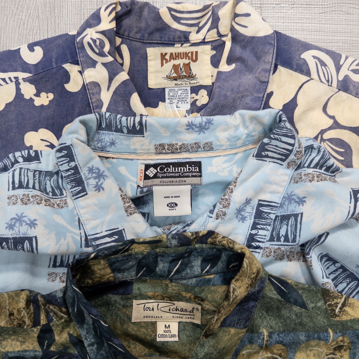 古着卸 現物まとめ売り 洗濯済み アロハシャツ 15枚セット(M-XXL) w704004
