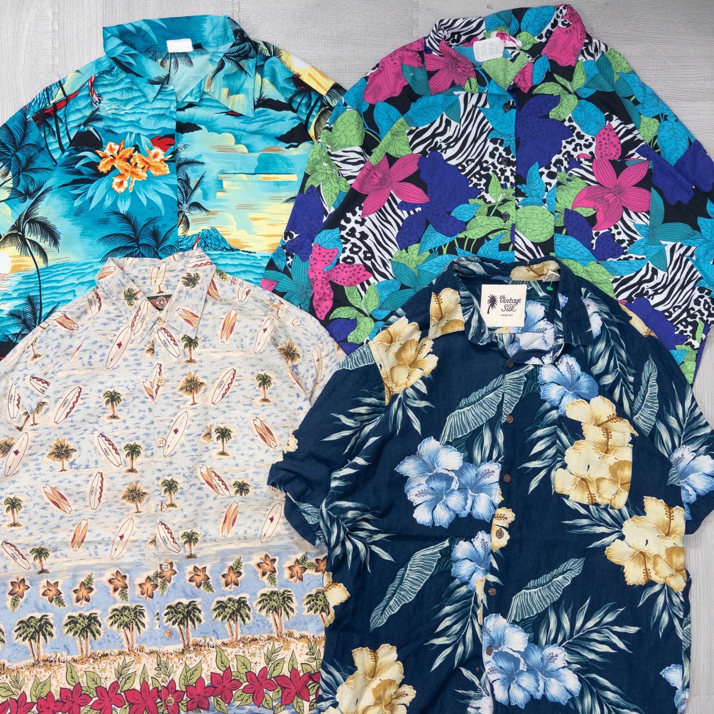 古着卸 現物まとめ売り 洗濯済み アロハシャツ 15枚セット(M-XXL) w704004