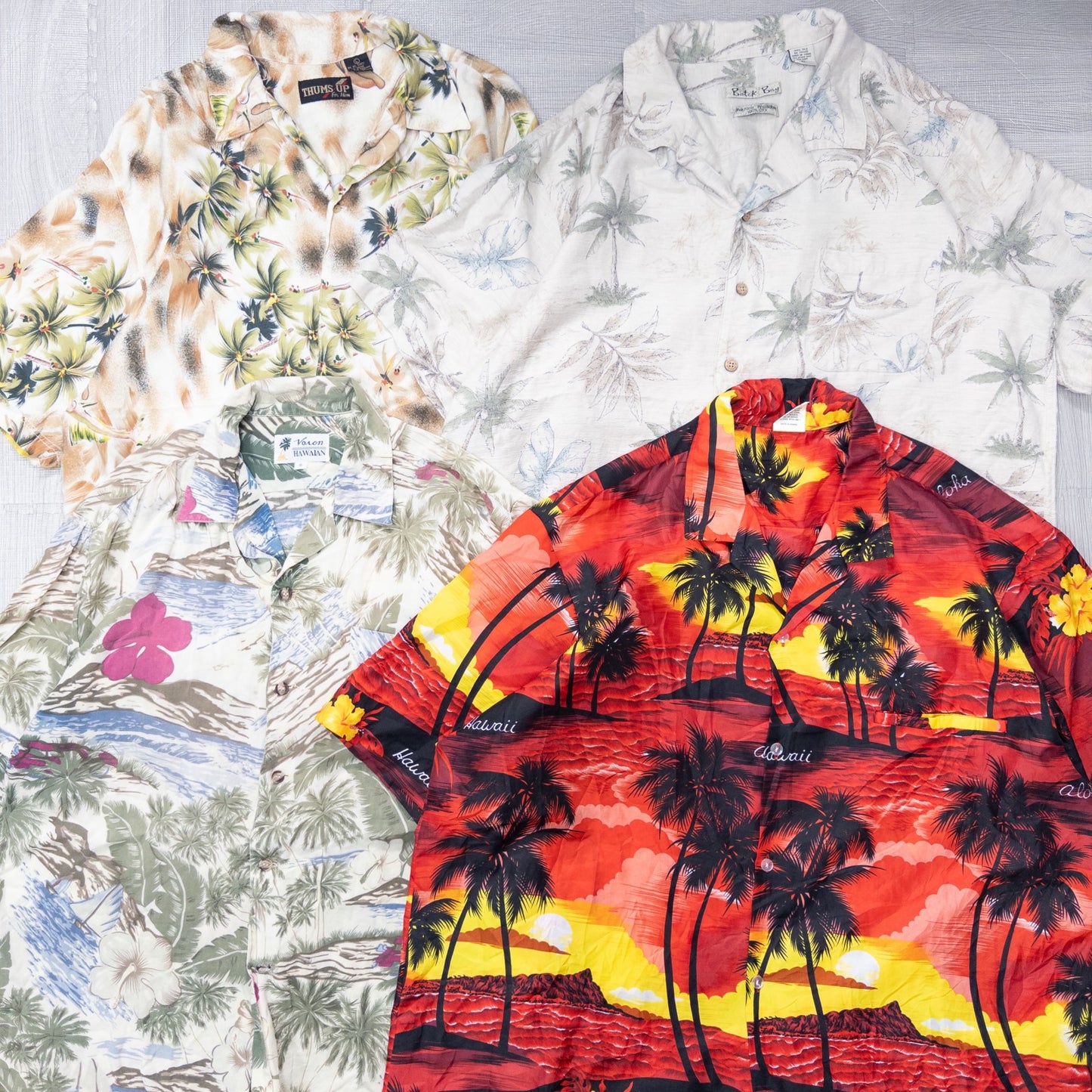 古着卸 現物まとめ売り 洗濯済み アロハシャツ 15枚セット(M-XXL) w704004