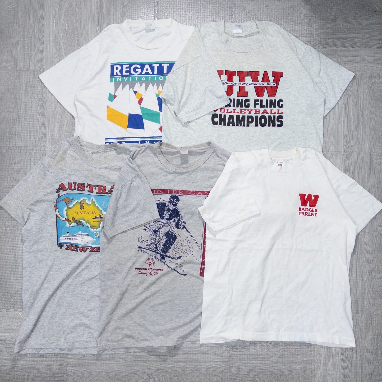 古着卸 現物まとめ売り 洗濯済み 90sシミあり半袖Tシャツ 20枚セット(M-XXL) w705001