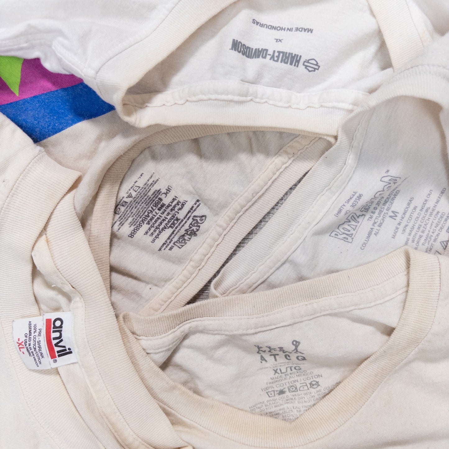 古着卸 現物まとめ売り 洗濯済み 00s シミあり半袖Tシャツ 20枚セット(S-XXL) w705006
