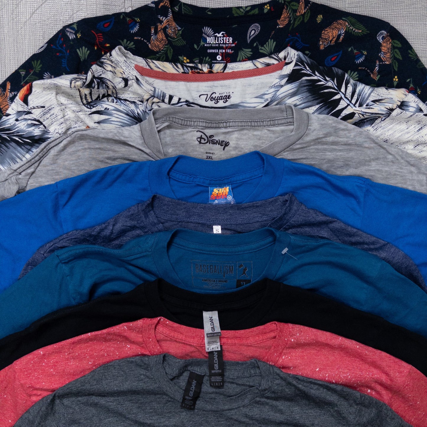 古着卸 現物まとめ売り 洗濯済み 特価USAプリント半袖Tシャツ 36枚セット(S-XXL) w706005