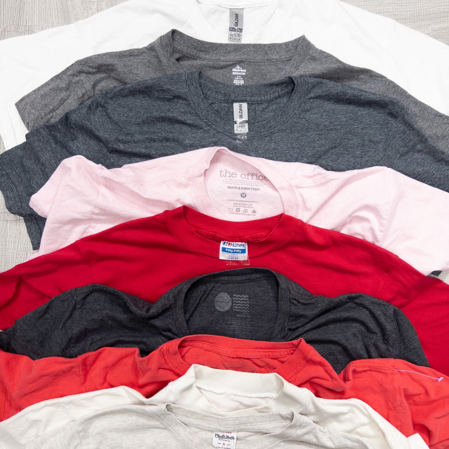 古着卸 現物まとめ売り 洗濯済み 特価USAプリント半袖Tシャツ 36枚セット(S-XXXL) w708005