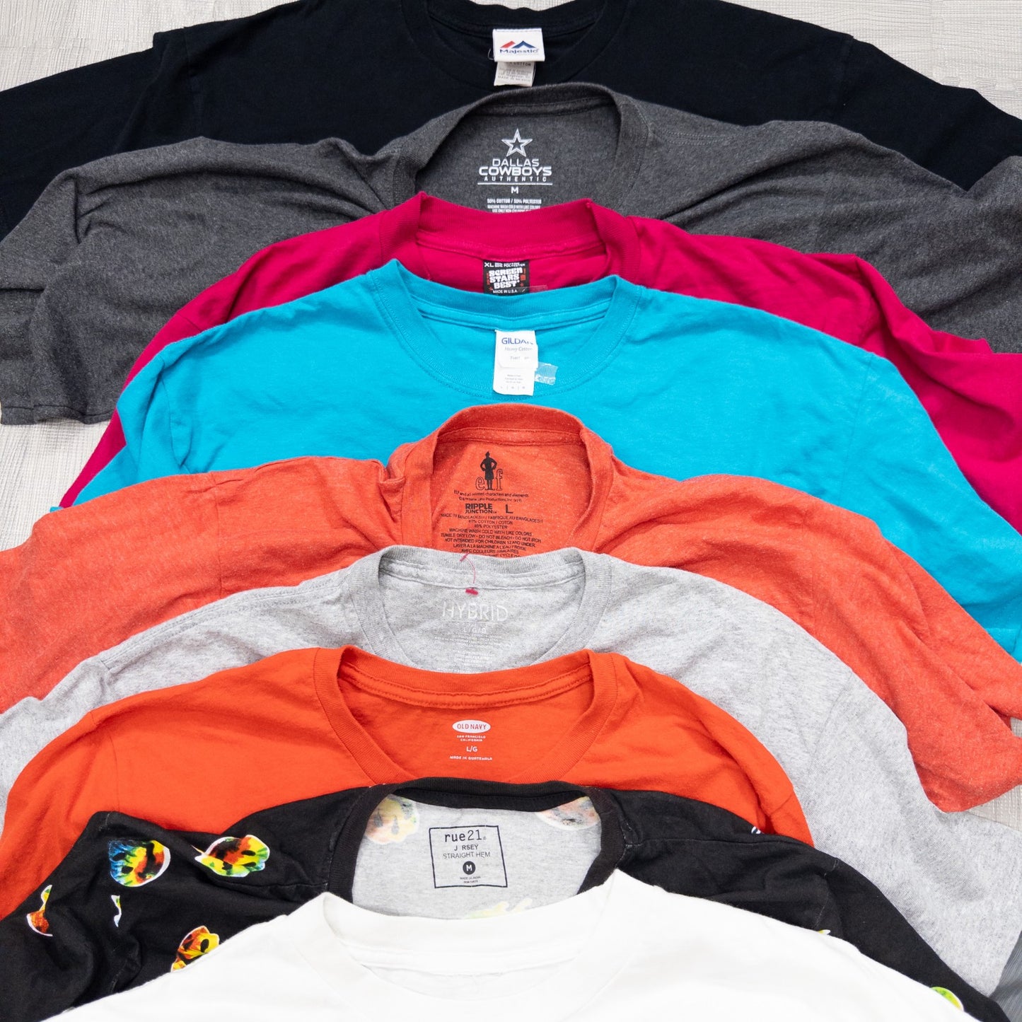 古着卸 現物まとめ売り 洗濯済み 特価USAプリント半袖Tシャツ 36枚セット(S-XXL) w708006