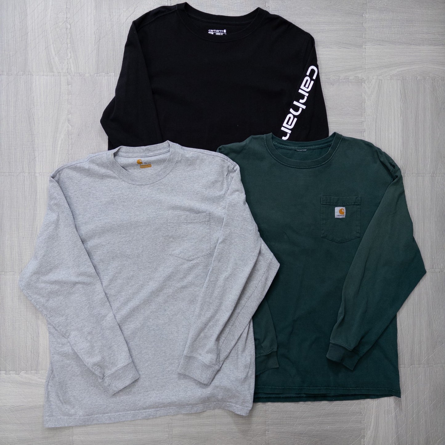 古着卸 現物まとめ売り 洗濯済み カーハート長袖Tシャツ ロンT 13枚セット(M-XXL) w803005