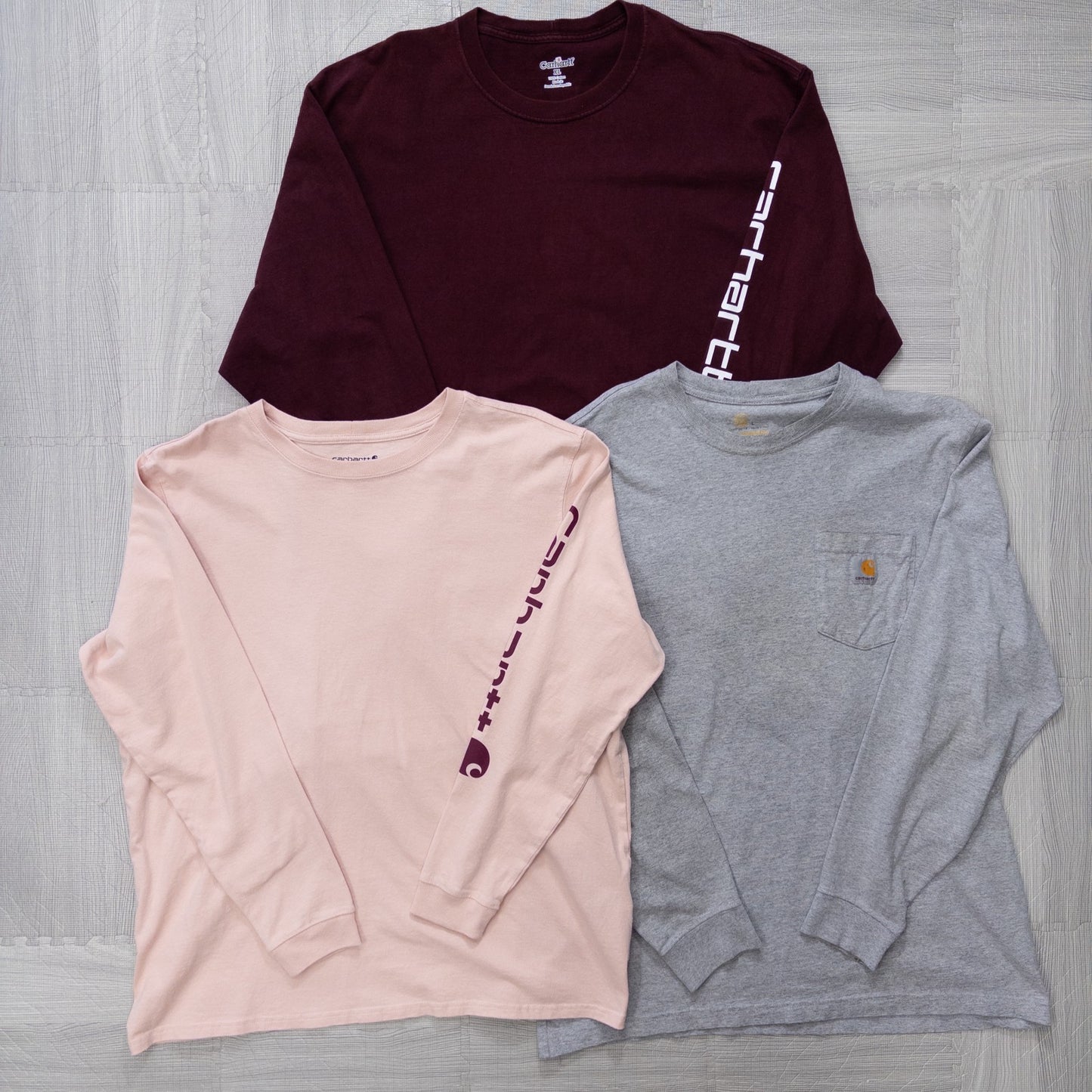 古着卸 現物まとめ売り 洗濯済み カーハート長袖Tシャツ ロンT 13枚セット(M-XXL) w803005