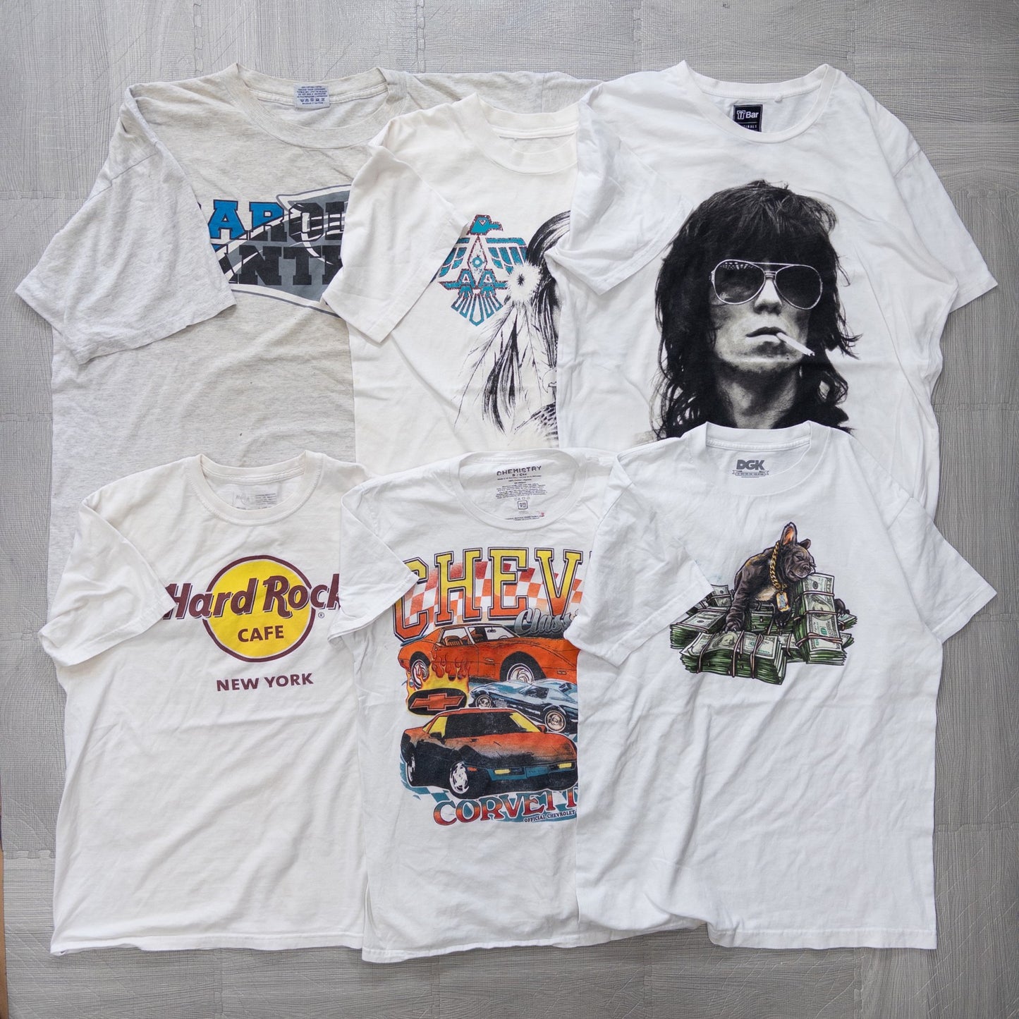 古着卸 現物まとめ売り 洗濯済み 00sシミあり半袖Tシャツ 21枚セット(S-XXL) w803008