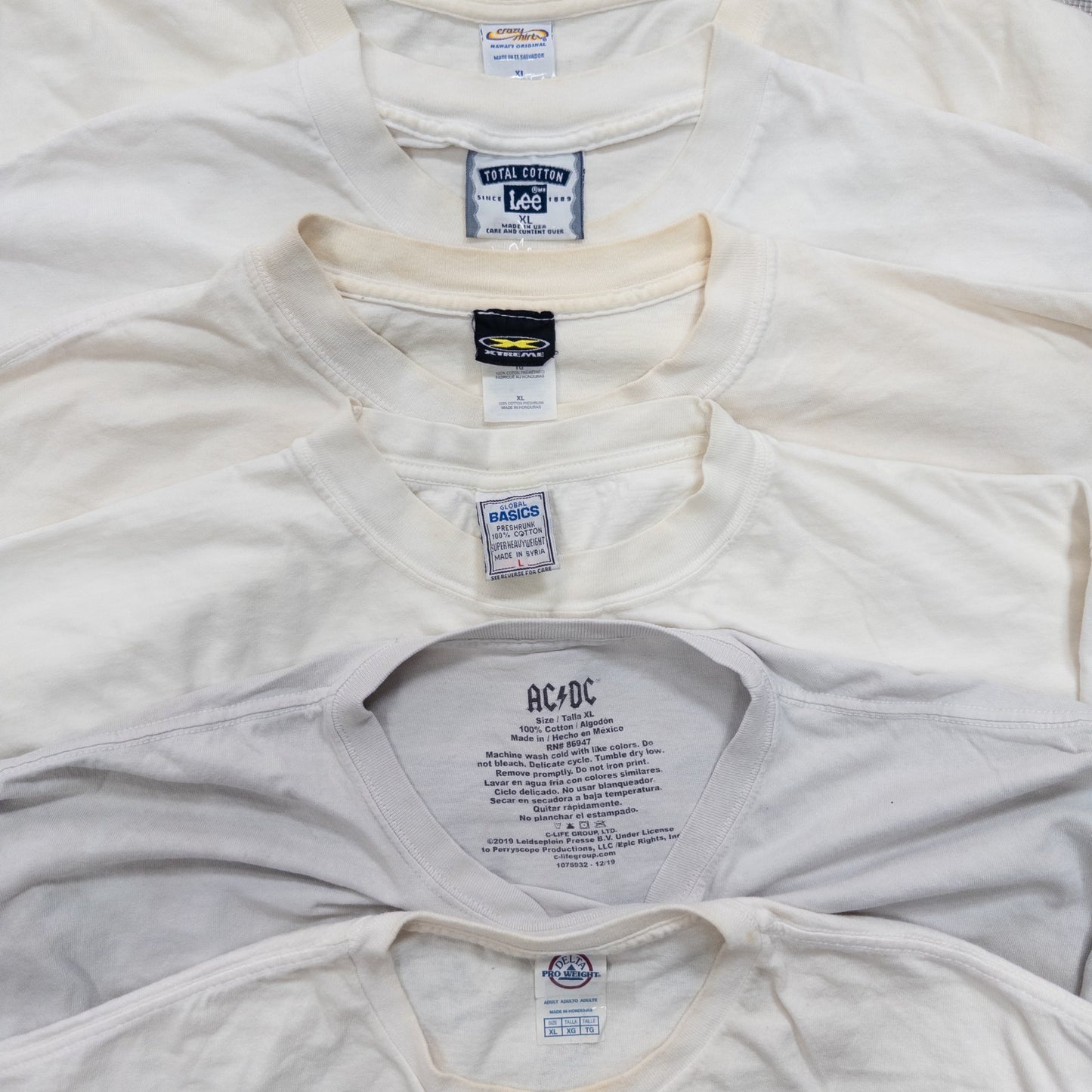 古着卸 現物まとめ売り 洗濯済み 00sシミあり半袖Tシャツ 21枚セット(S-XXL) w803010