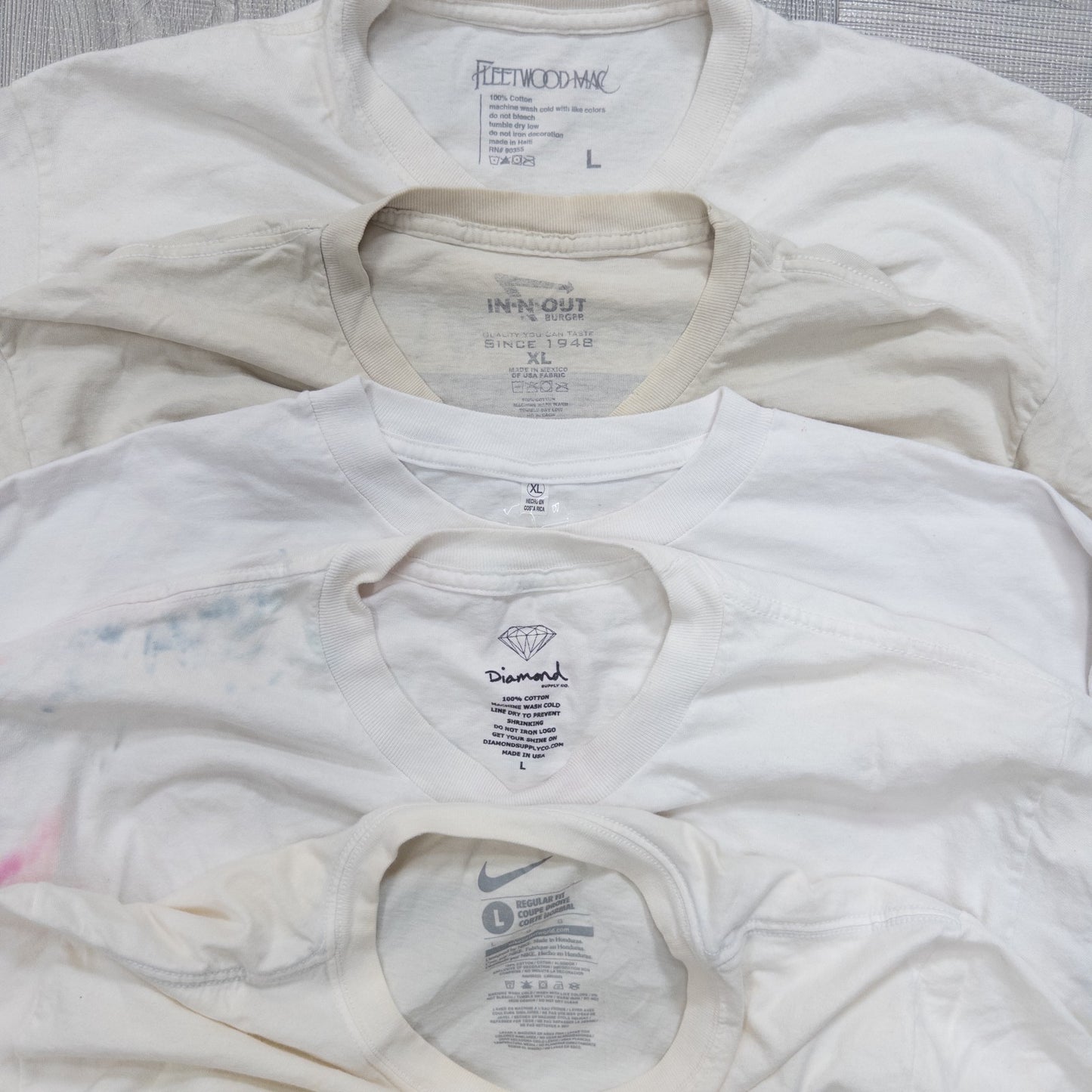 古着卸 現物まとめ売り 洗濯済み 00sシミあり半袖Tシャツ 21枚セット(S-XXL) w803010