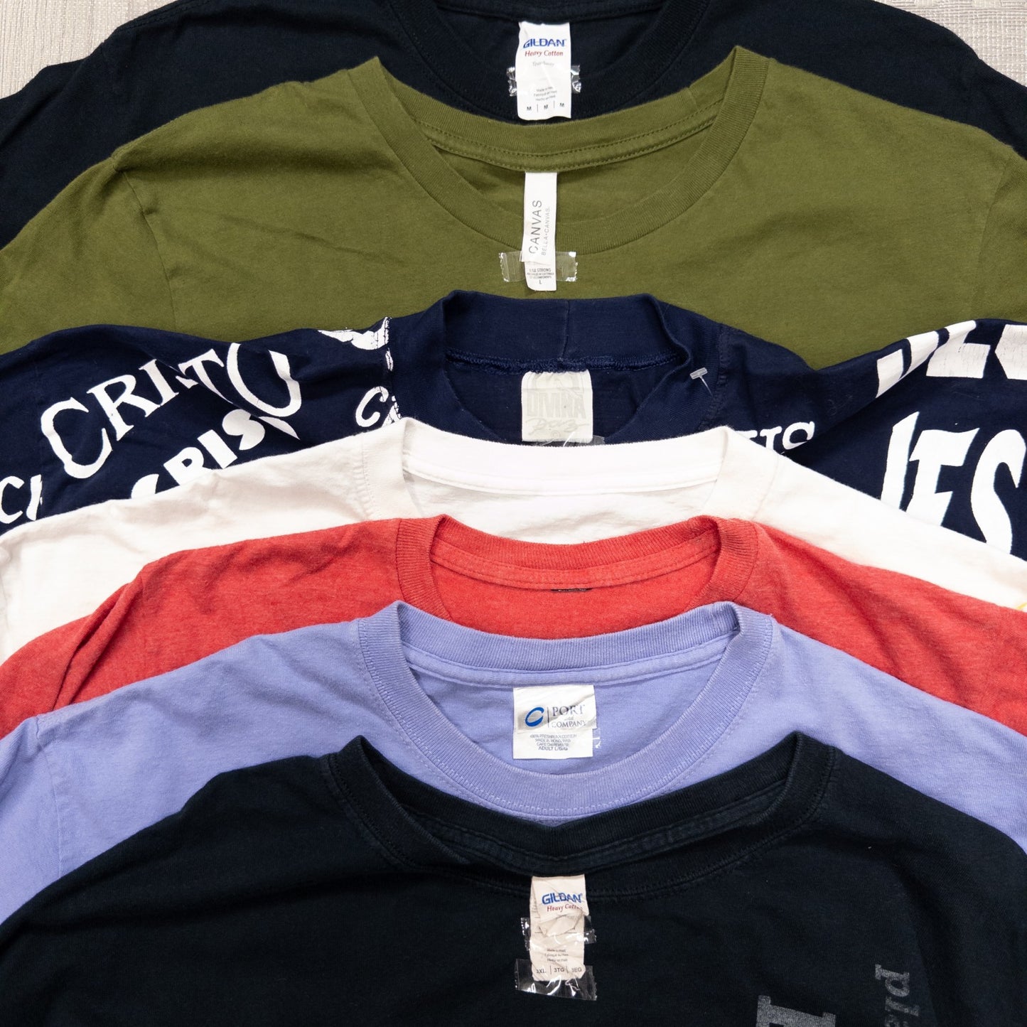 古着卸 現物まとめ売り 洗濯済み 特価USAプリント半袖Tシャツ 27枚セット(S-XXXL) w814001