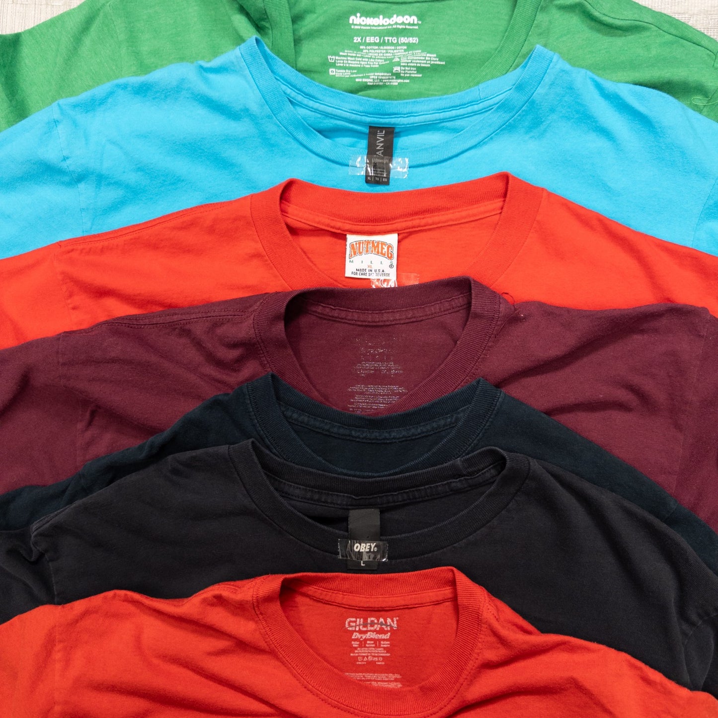 古着卸 現物まとめ売り 洗濯済み 特価USAプリント半袖Tシャツ 27枚セット(S-XXXL) w814001
