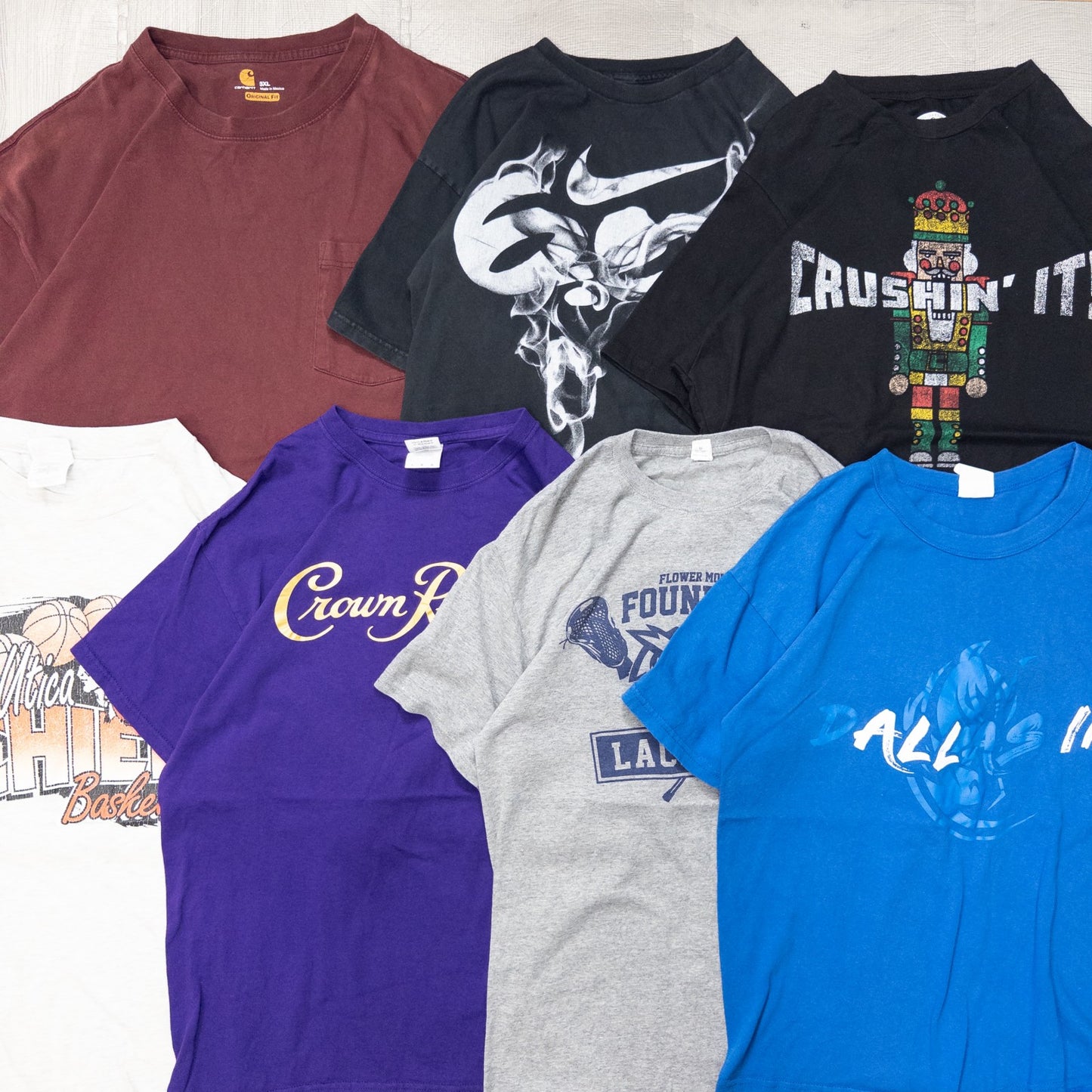 古着卸 現物まとめ売り 洗濯済み 特価USAプリント半袖Tシャツ 26枚セット(S-XXXL) w814002