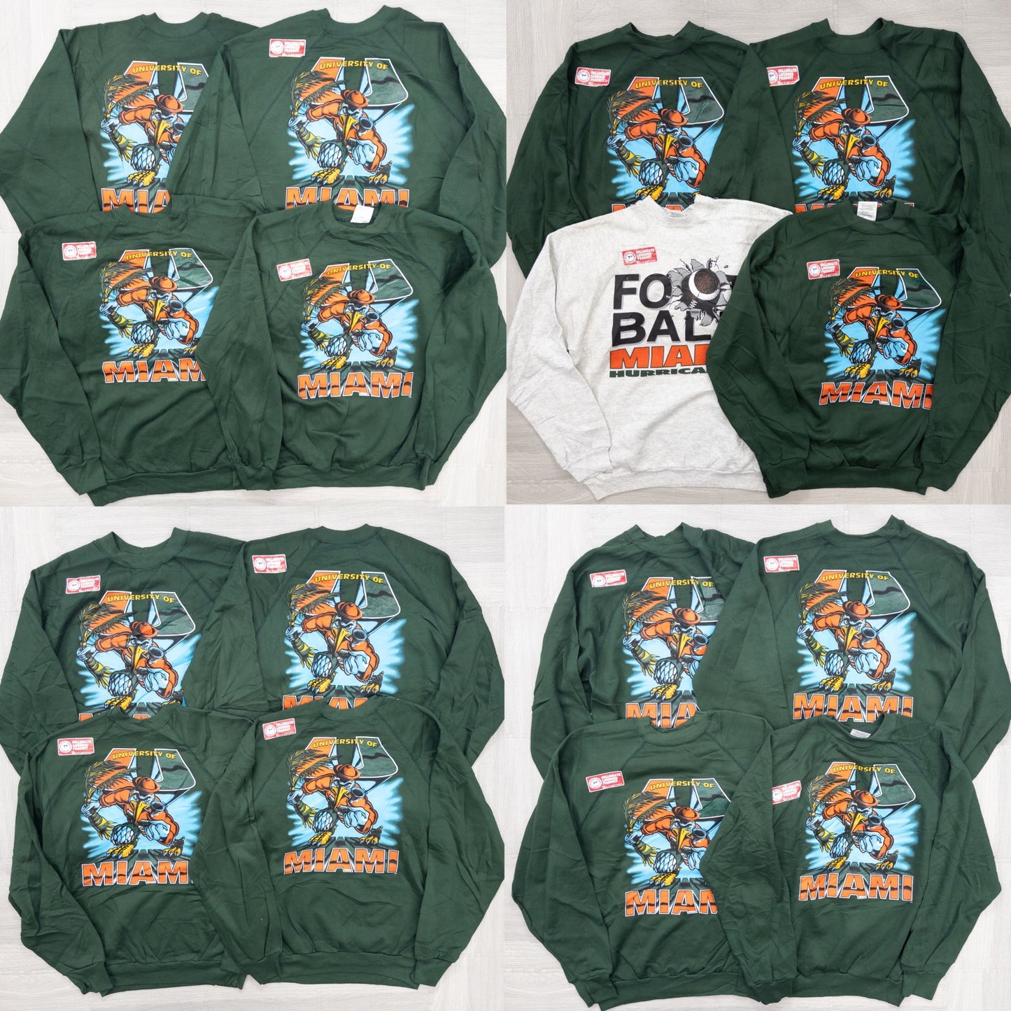 古着卸 現物まとめ売り 未洗濯 デッドストック90s USスウェット 16枚セット(L-XL) w908001
