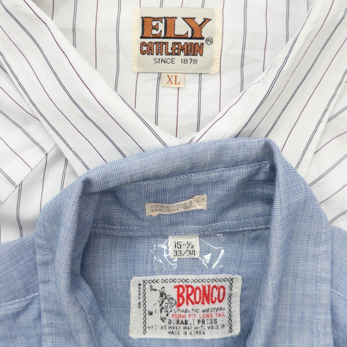 古着卸 現物まとめ売り 洗濯済み 長袖ウエスタンシャツ 8枚セット(M-XXL) w908005
