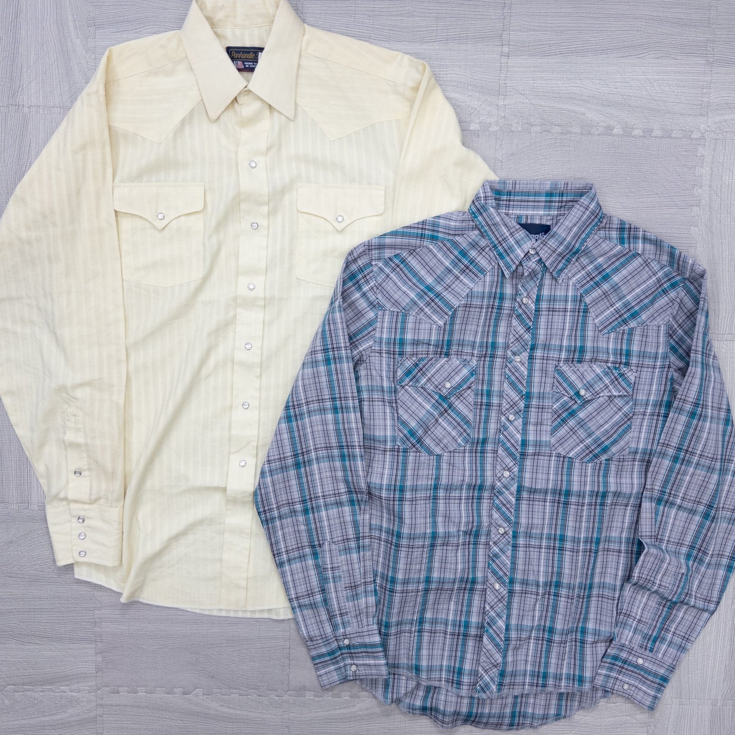 古着卸 現物まとめ売り 洗濯済み 長袖ウエスタンシャツ 8枚セット(M-XXL) w908005