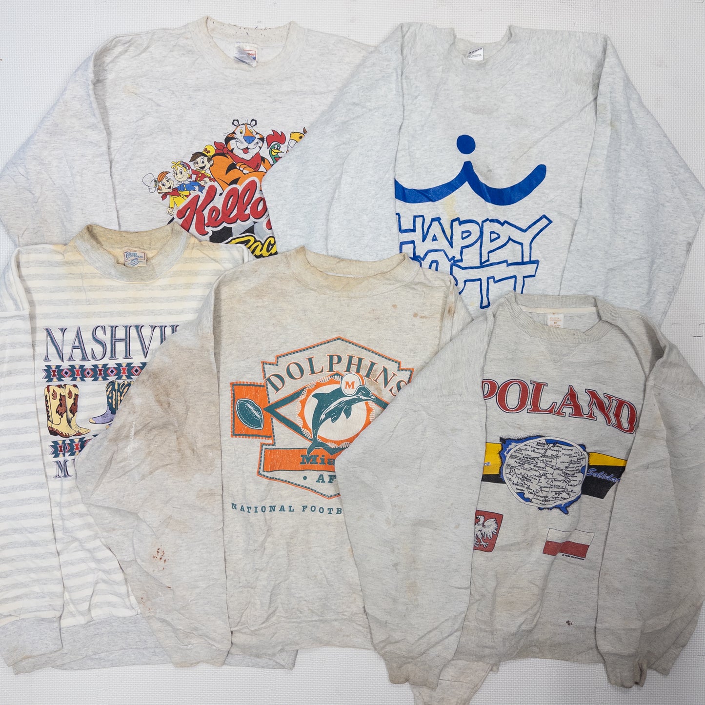 90's スウェット(シミあり) 未洗濯 20pcs  w0311006