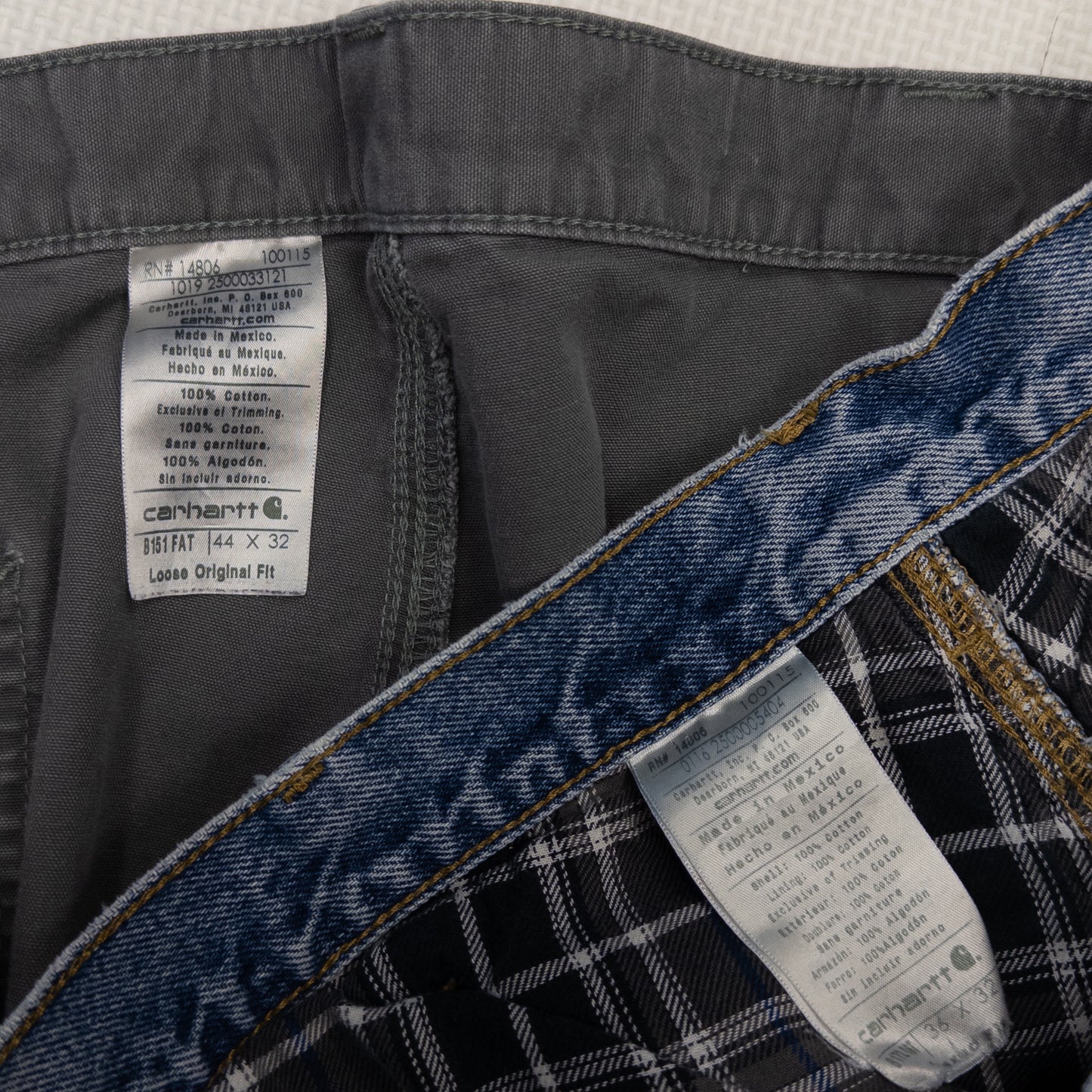 カーハートダメージデニム 9pcs  w0315013