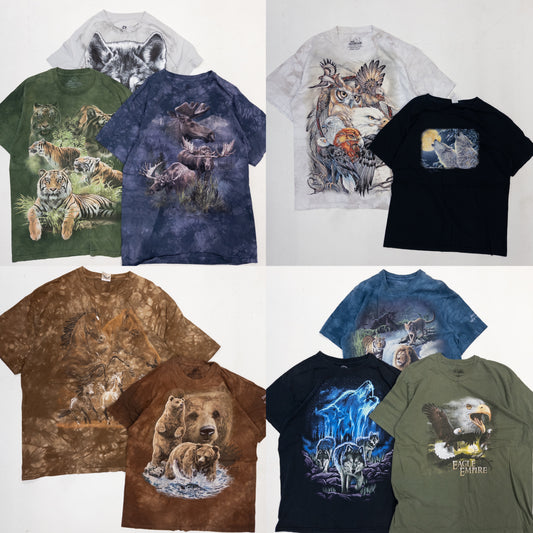 アニマルプリントTシャツ 10pcs w0401014