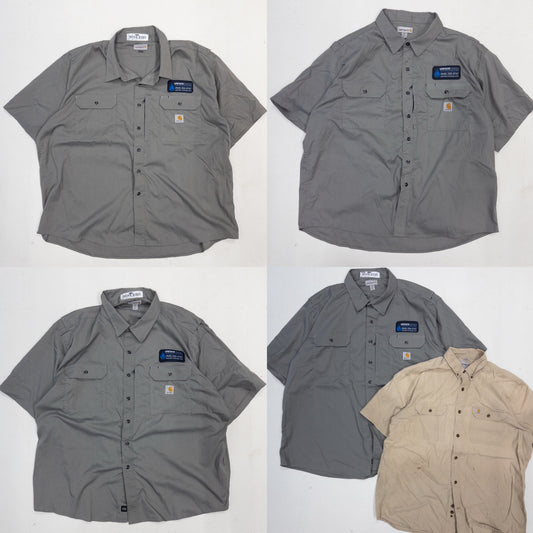 カーハート半袖ワークシャツ 5pcs w0401019