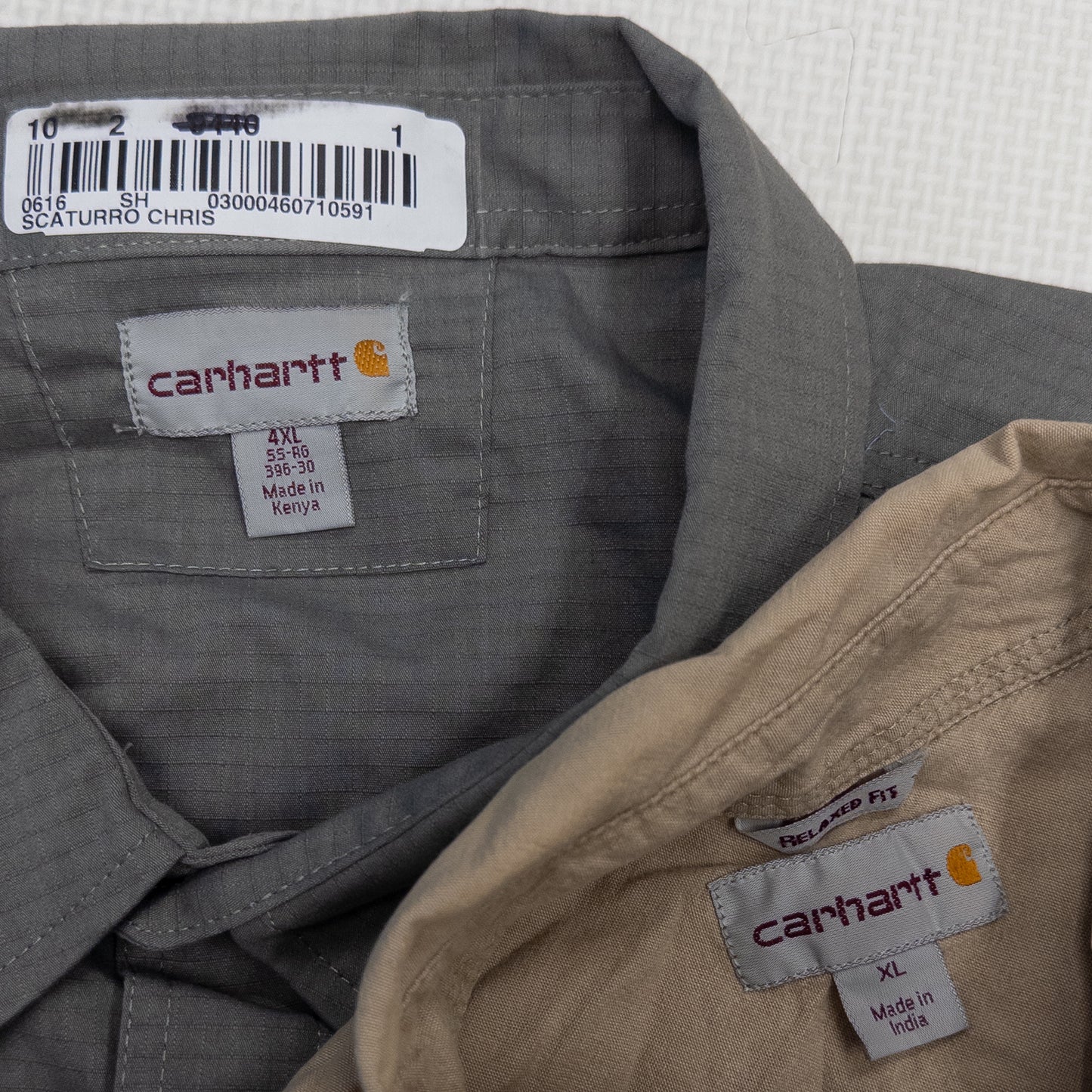 カーハート半袖ワークシャツ 5pcs w0401019
