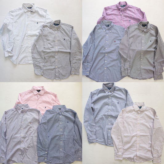 ラルフローレン長袖ストライプシャツ 10pcs w0407004