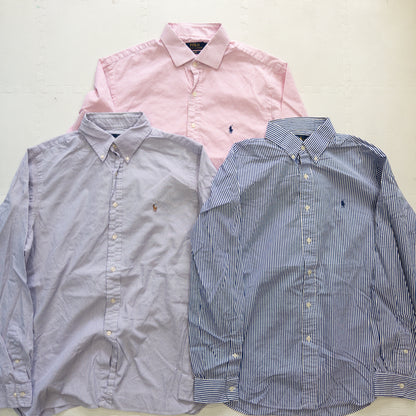 ラルフローレン長袖ストライプシャツ 10pcs w0407004