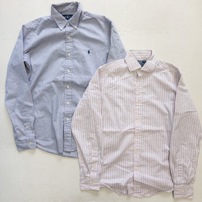 ラルフローレン長袖ストライプシャツ 10pcs w0407004
