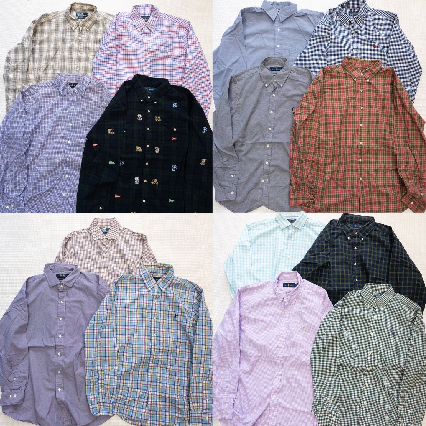 ラルフローレン長袖チェックシャツ 15pcs w0413003