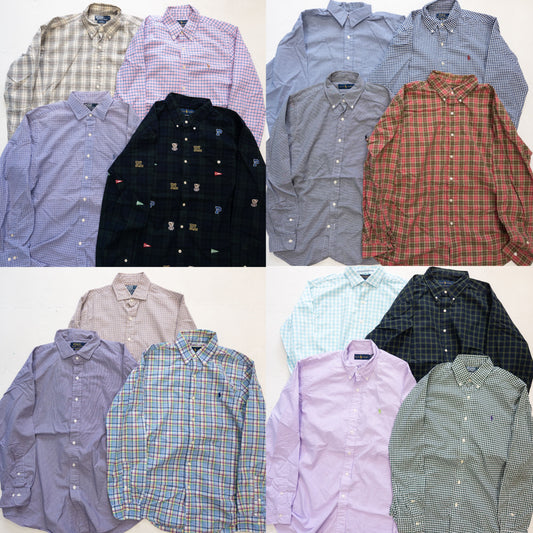 ラルフローレン長袖チェックシャツ 15pcs w0413003