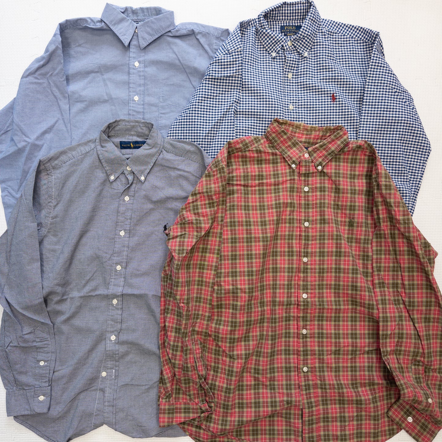 ラルフローレン長袖チェックシャツ 15pcs w0413003