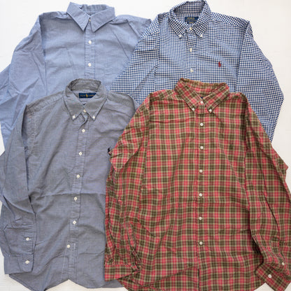 ラルフローレン長袖チェックシャツ 15pcs w0413003