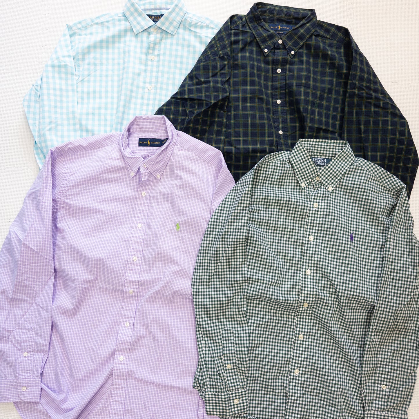 ラルフローレン長袖チェックシャツ 15pcs w0413003