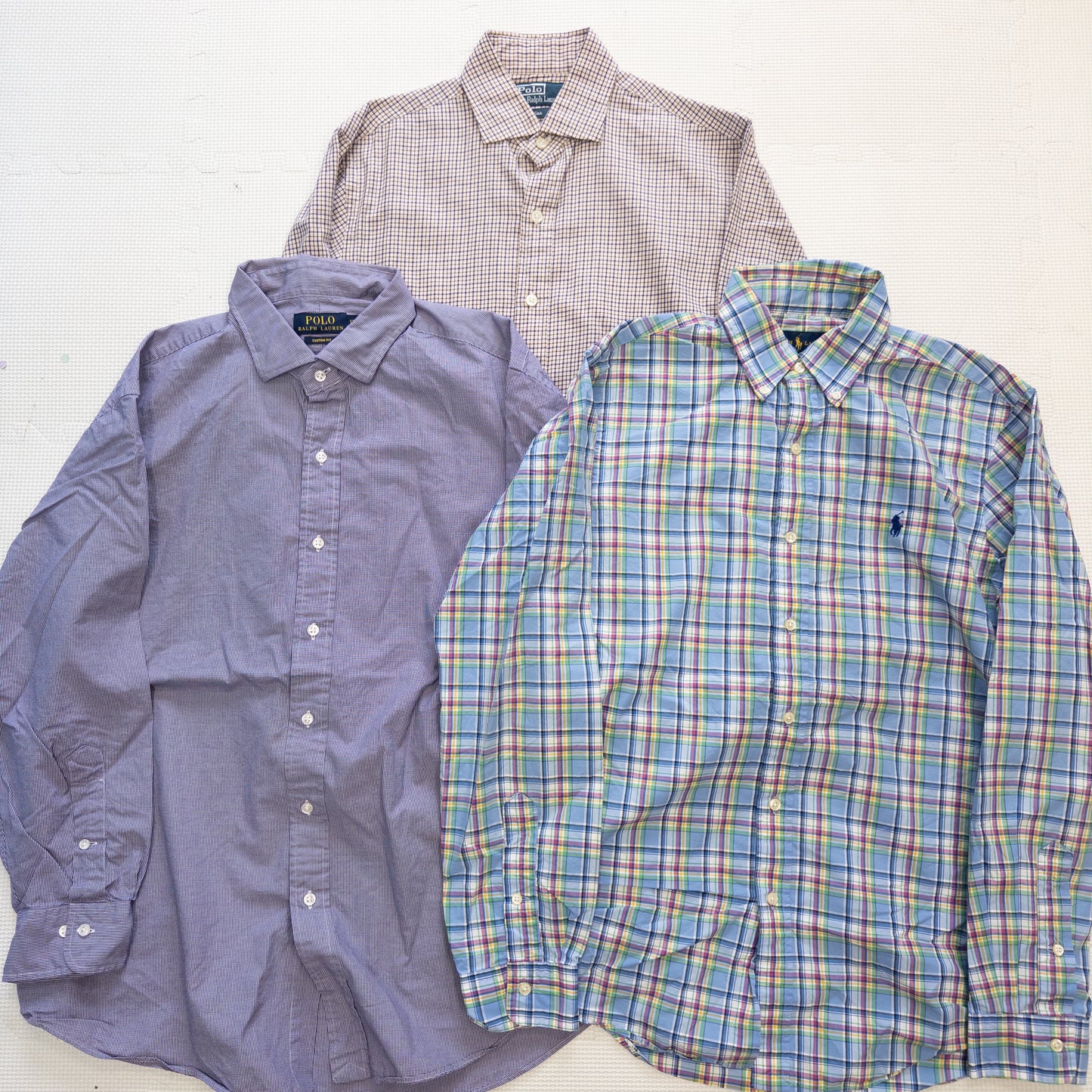 ラルフローレン長袖チェックシャツ 15pcs w0413003