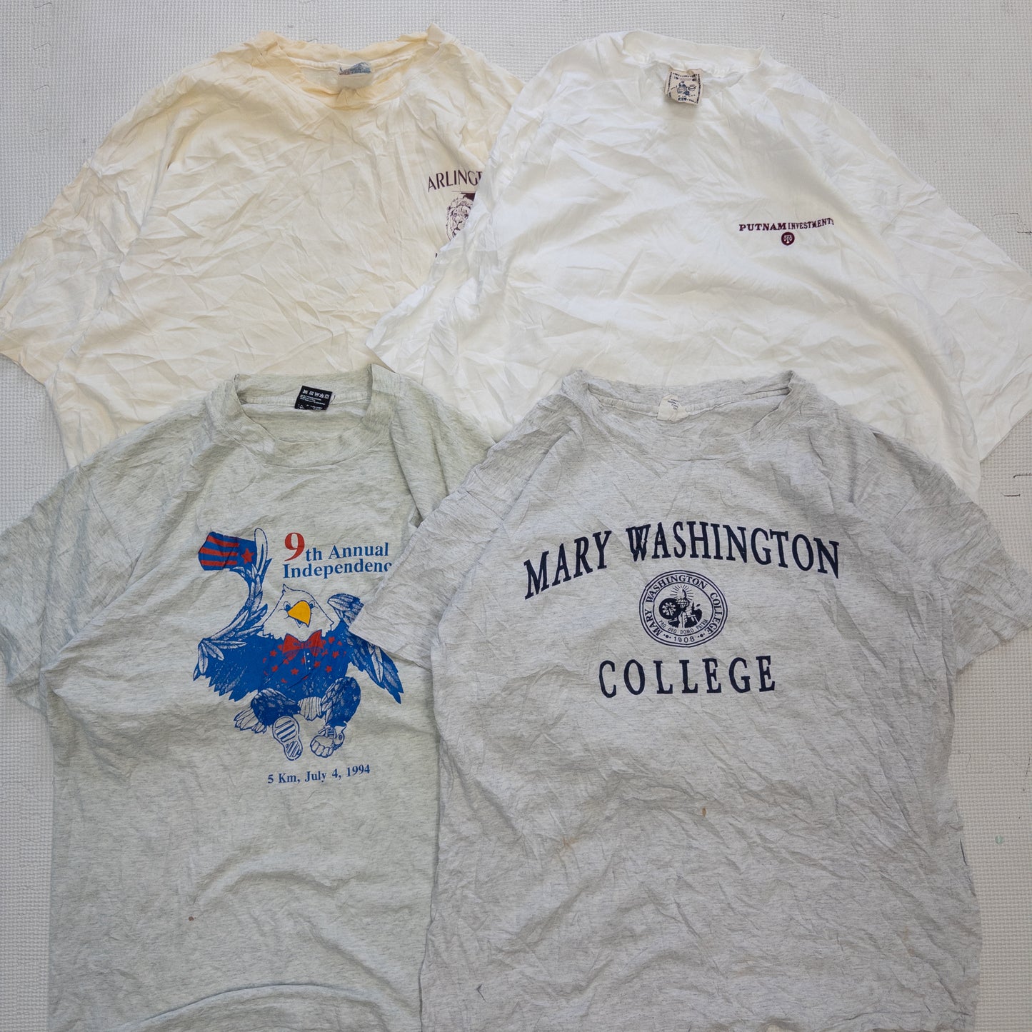 90's シミありTシャツ（白・グレー系）16pcs w0422003
