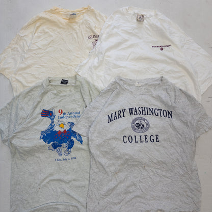90's シミありTシャツ（白・グレー系）16pcs w0422003