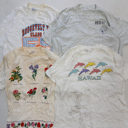 90's シミありTシャツ（白・グレー系）16pcs w0422003