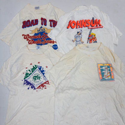 90's シミありTシャツ（白・グレー系）16pcs w0422009