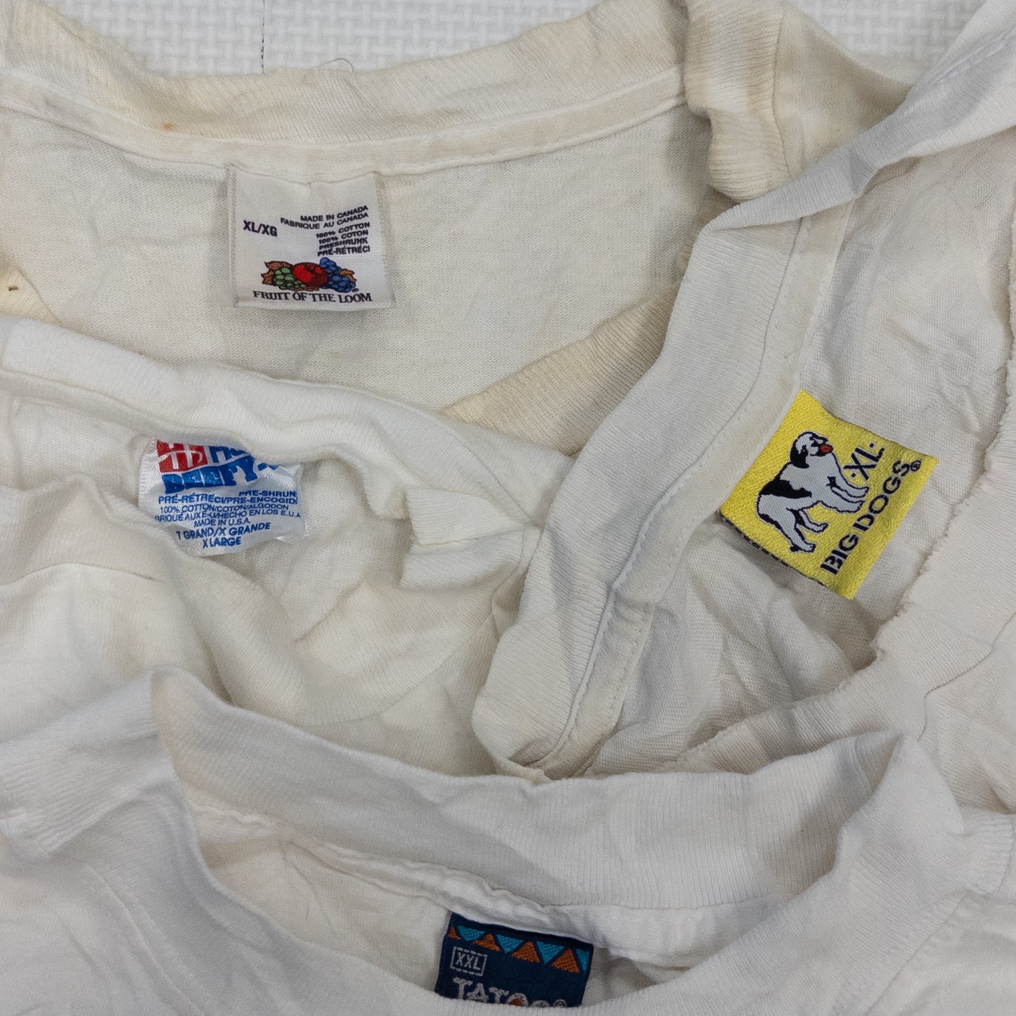 90's シミありTシャツ（白・グレー系）16pcs w0422010